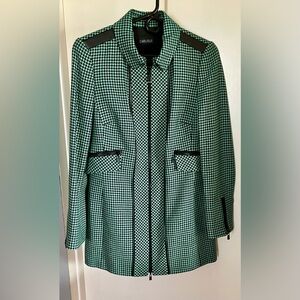 Wool Houndstooth Overcoat